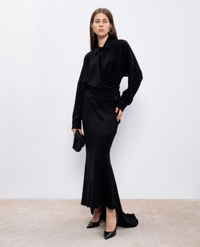 Philosophy di Lorenzo Serafini Black blouse A02105719