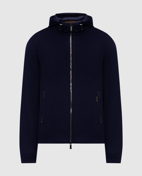 MooRER ONIRO blue down jacket made of wool and cashmere ONIROLSL