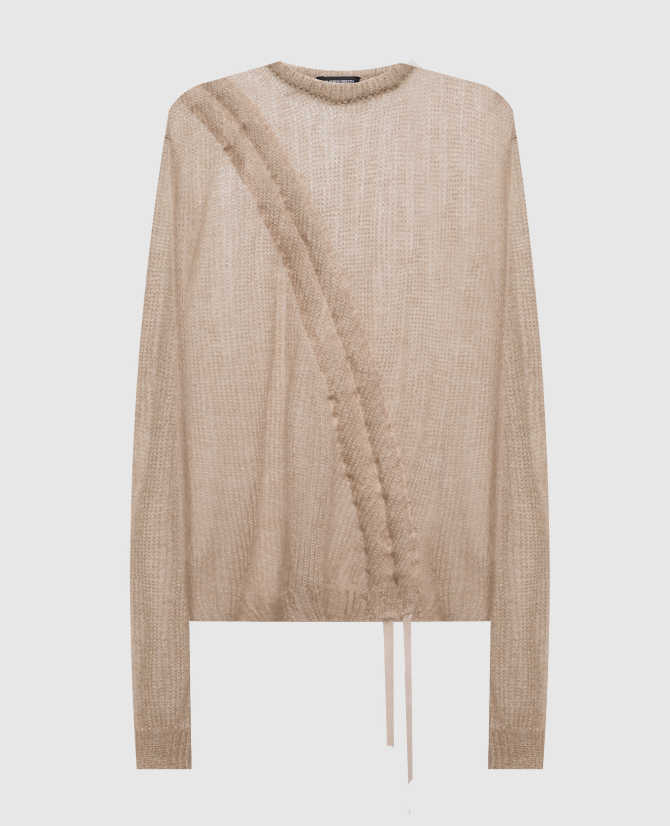Beige Zinaida wool and silk jumper