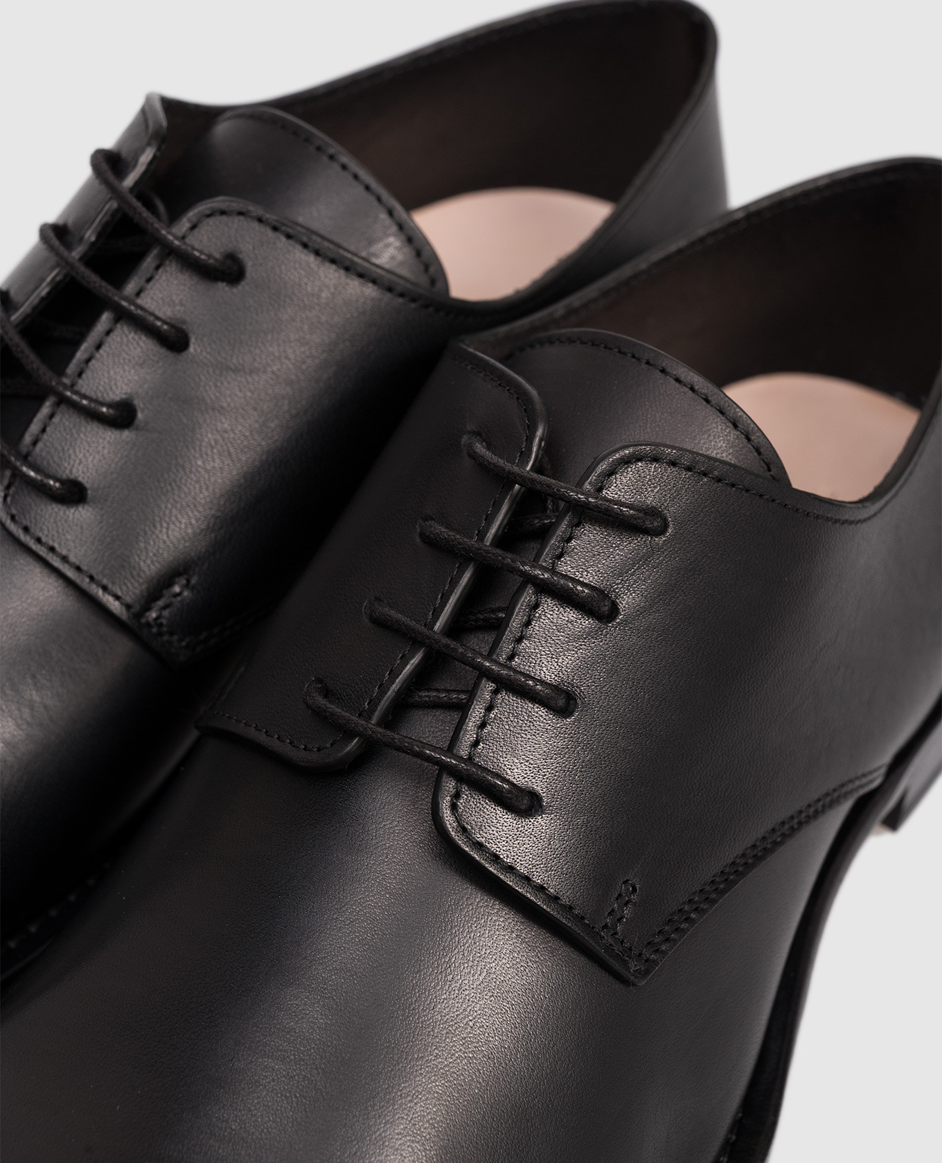 

Novus black leather derby shoes The Row