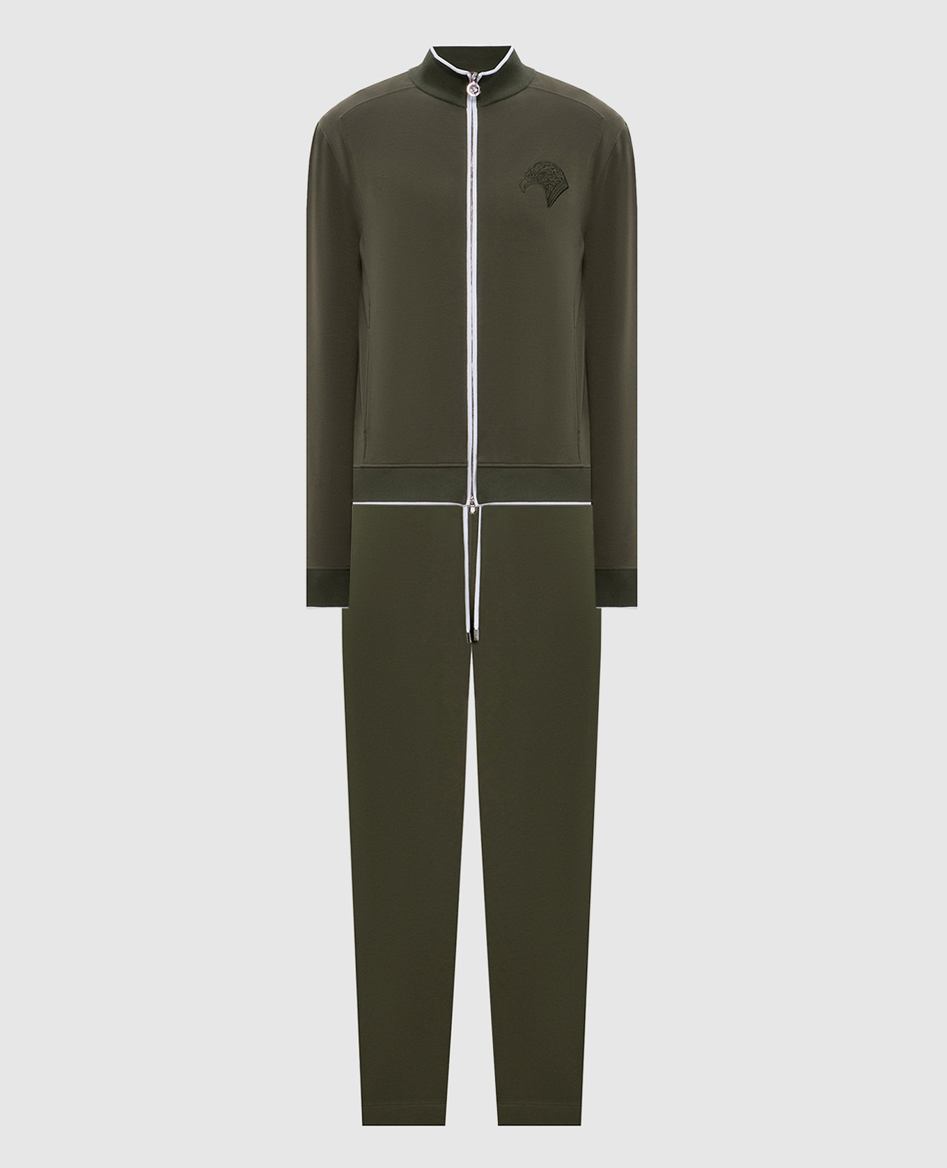 

Khaki tracksuit with logo emblem Stefano Ricci