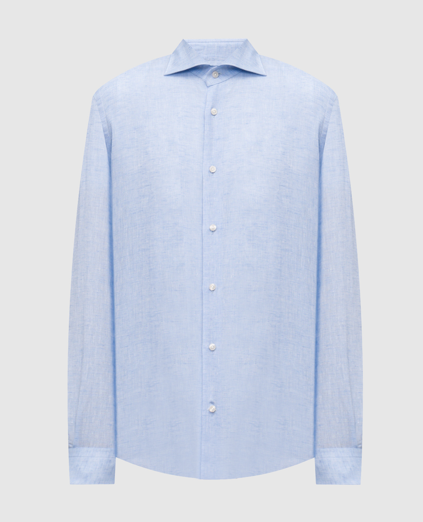Blue linen shirt Enrico Mandelli