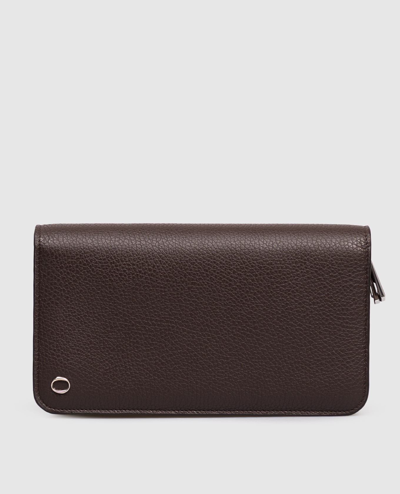 Brown leather wallet Orciani