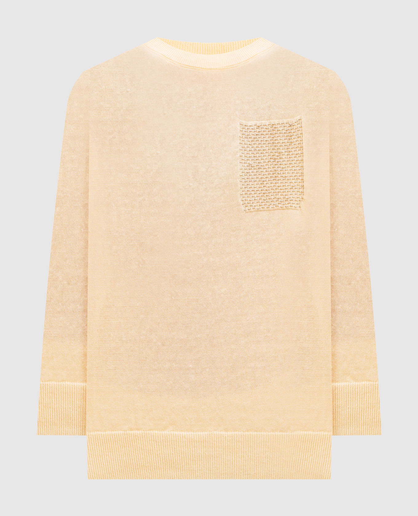 

Yellow linen jumper with monil chain Peserico