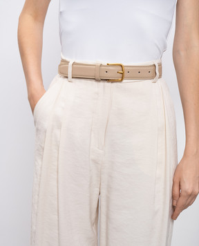 Babe Pay Pls Beige leather belt 0C004