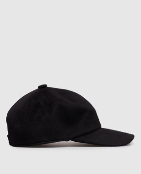 Cashmere&Whiskey Black cashmere cap 9925002