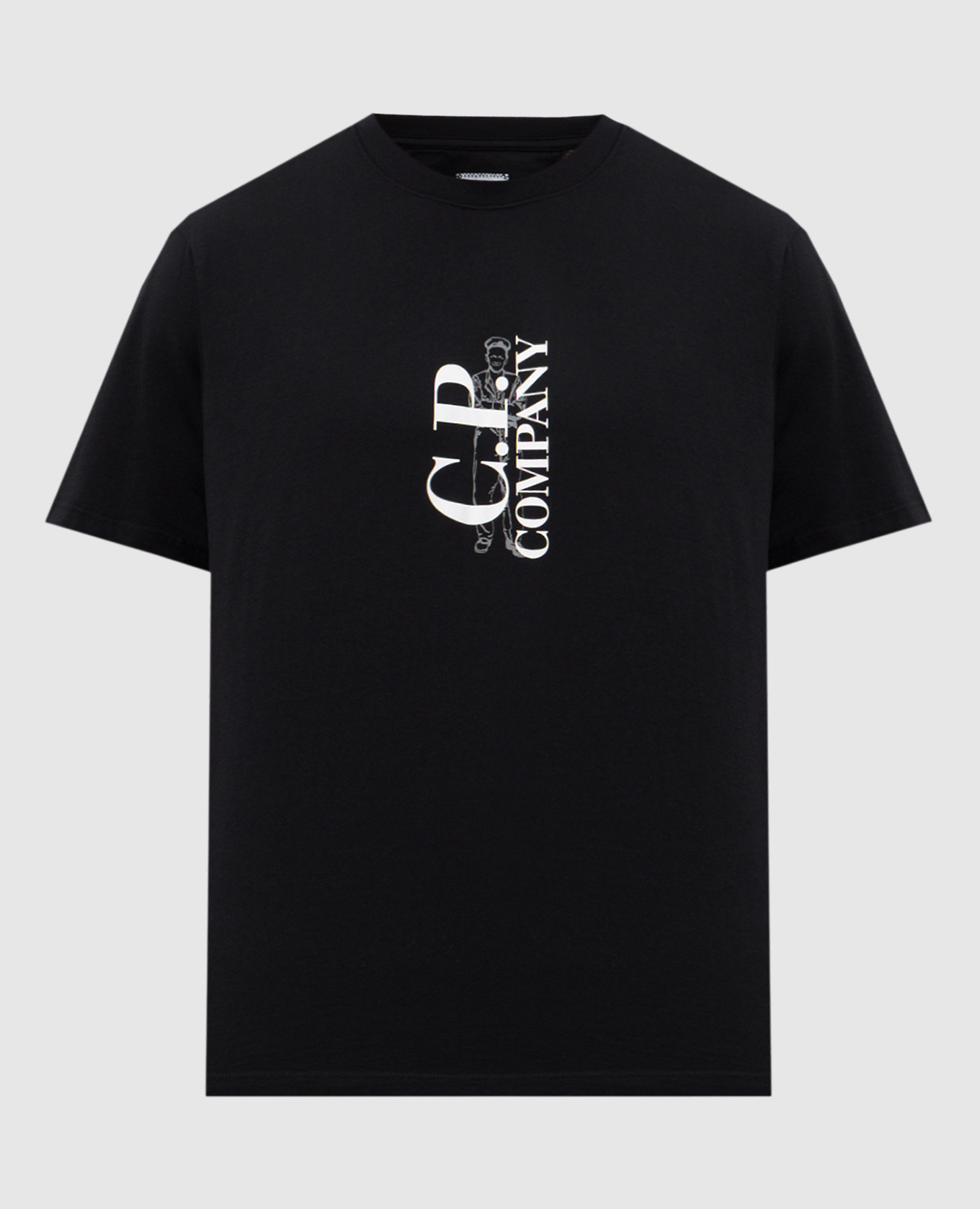 

Black T-shirt with logo C.P. Company