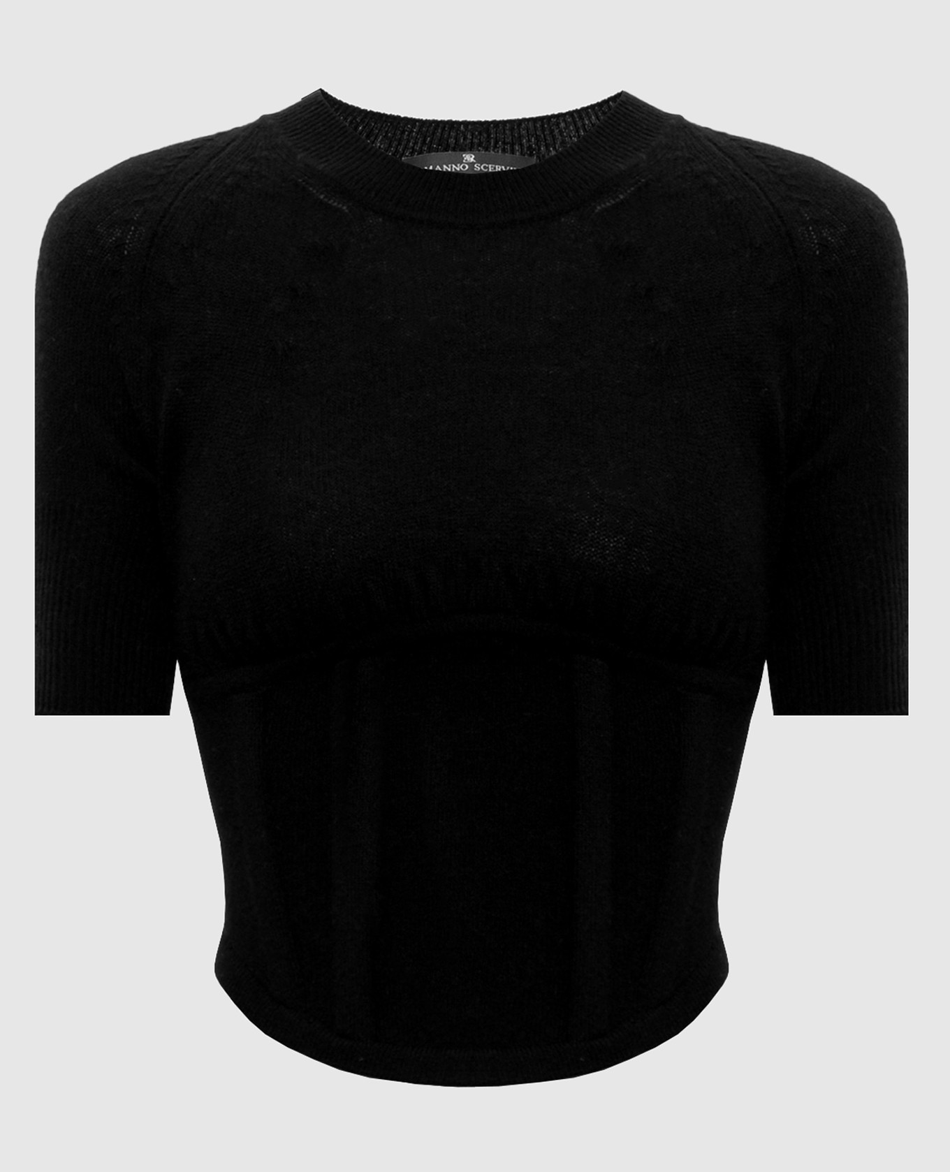 

Black wool and cashmere top Ermanno Scervino