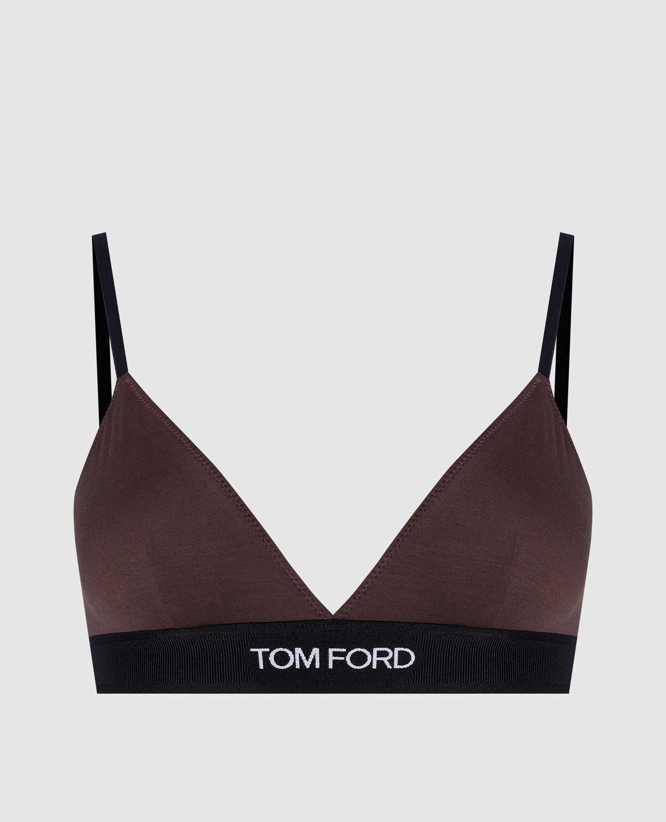 

Brown bodice with logo pattern Tom Ford