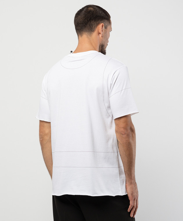 Maison Margiela MM6 - White t-shirt with a print SH0GC0025S23588