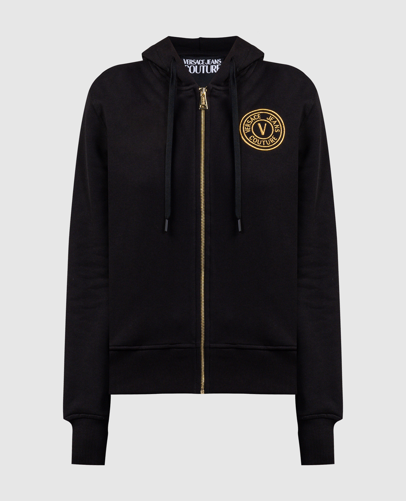 

Black sports jacket with logo embroidery Versace Jeans Couture