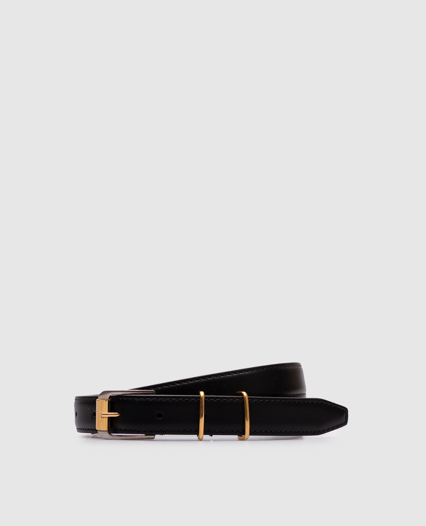 

Black leather belt The Row