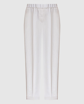 Peserico White pants with linen P0407201920