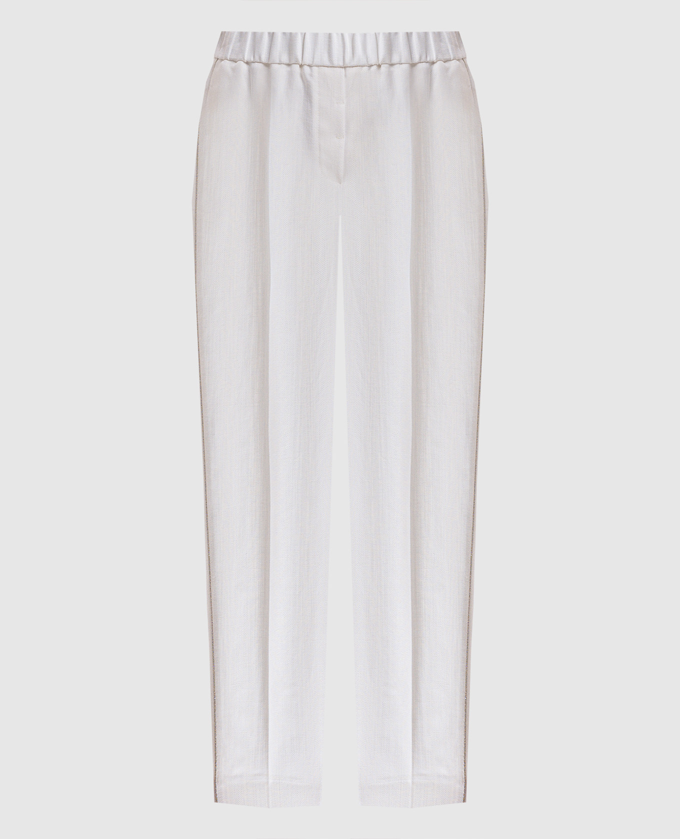 White pants with linen Peserico