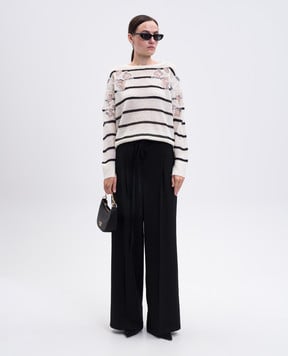 Twinset White striped wool jumper 252TP3252