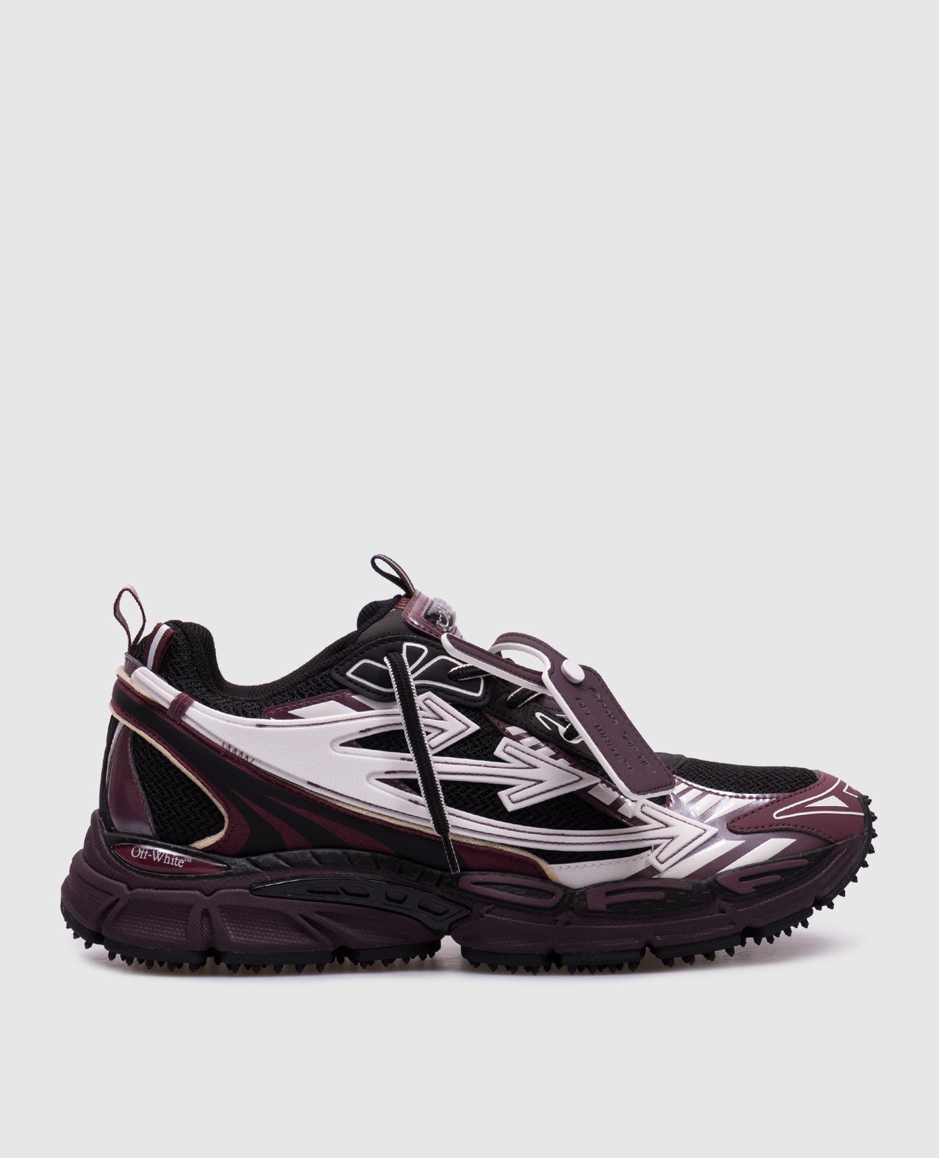 Be right back burgundy sneakers off-white