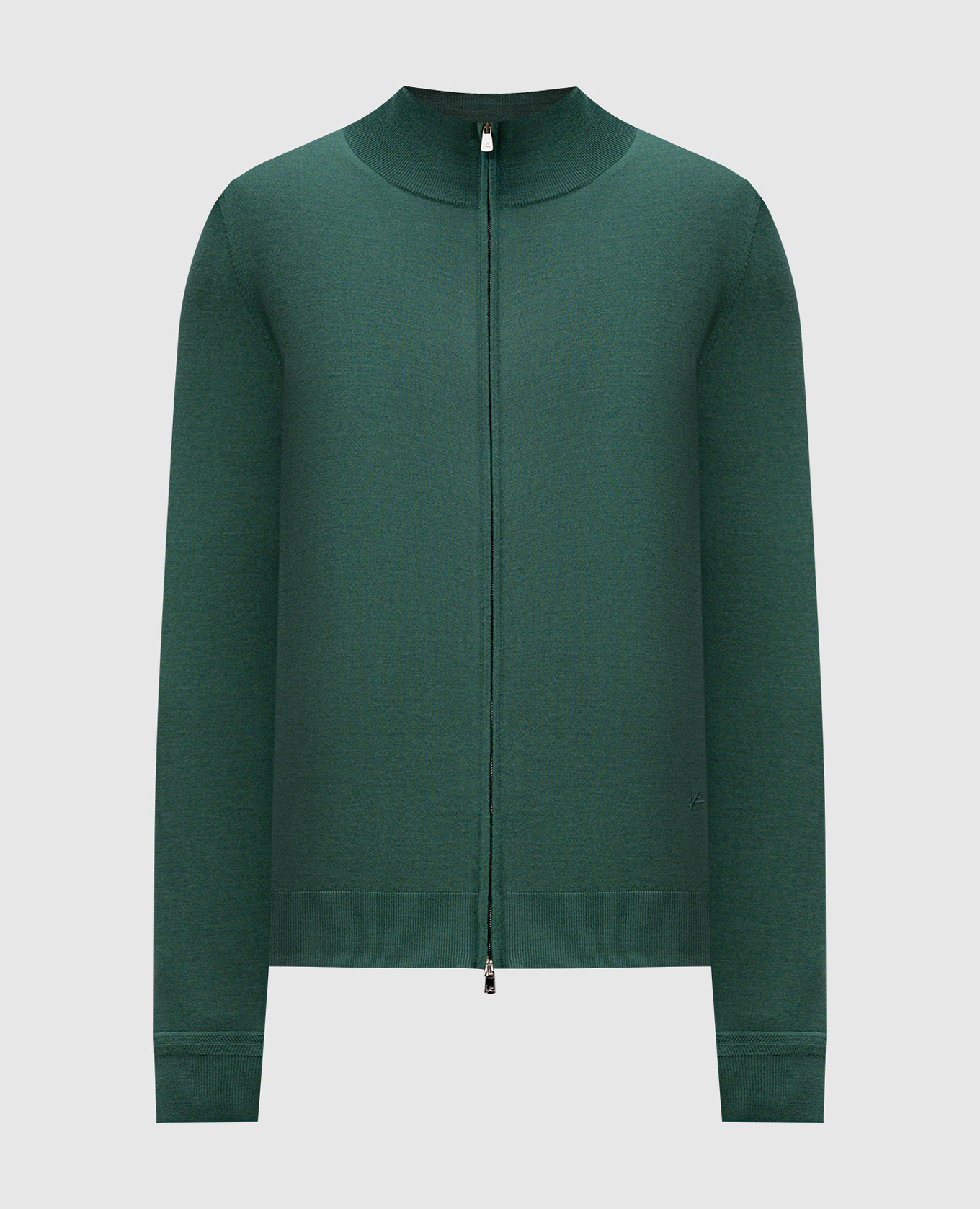 Green wool cardigan ISAIA