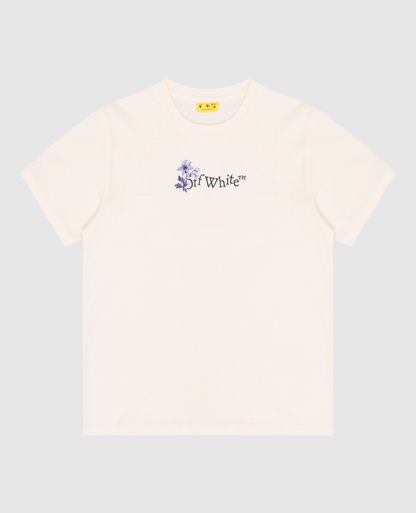 

Children's beige t-shirt with Arrow Flowers print Off-White