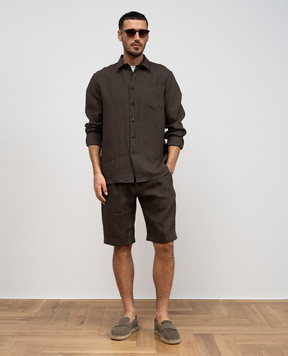 Cashmere&Whiskey White linen football shirt TS6452360706F