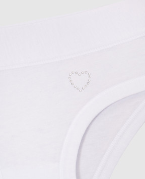 RiminiVeste Emy Bimba children's white panties with crystals B659
