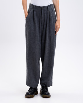 Y`S Yamamoto Gray wool pants YMP09129