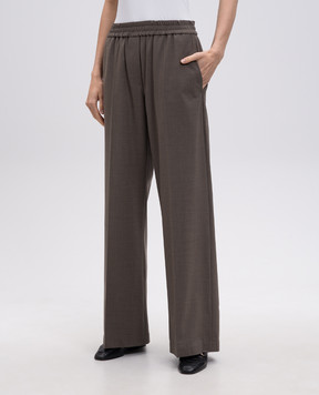 Brunello Cucinelli Brown wool pants MPW07P9002