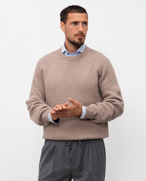 Brunello Cucinelli Beige cashmere sweater M2274100