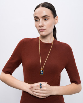 House of Fou Evil Eye Cosmos Necklace MONUEVILEYEPENDANT
