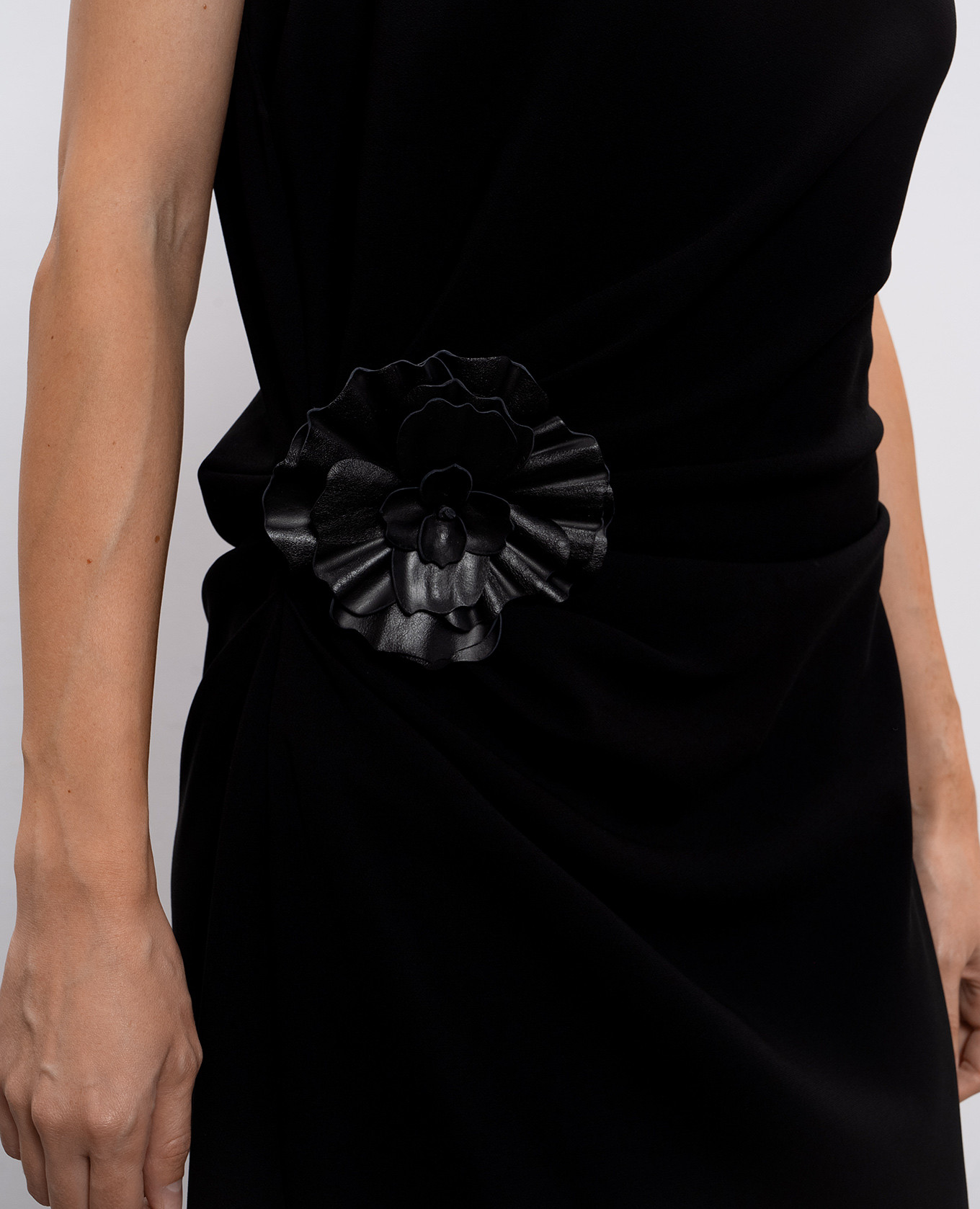 

Indria black dress with brooch PROENZA SCHOULER