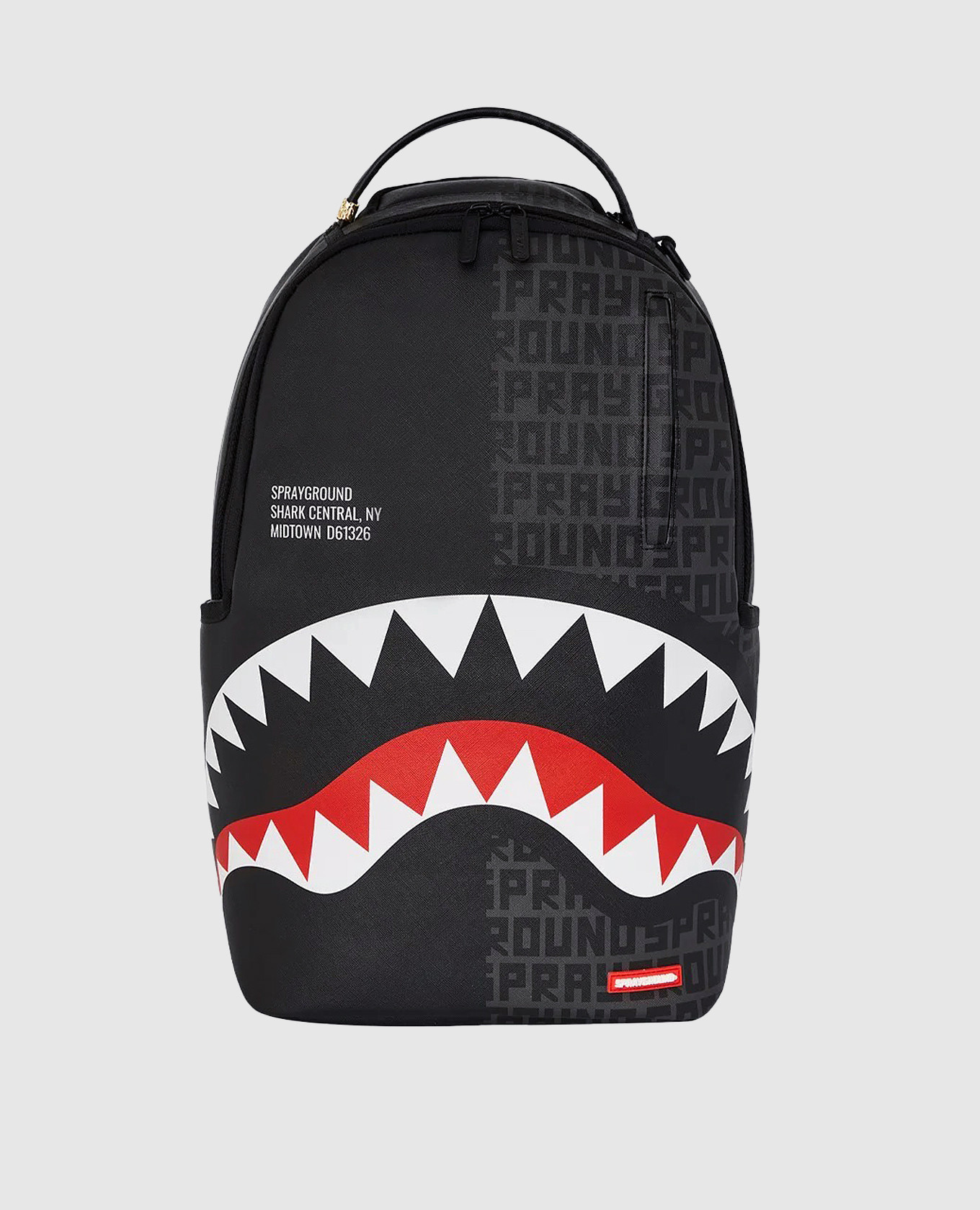 

SHARK CENTRAL DOUBLE TROUBLE children's black backpack Sprayground