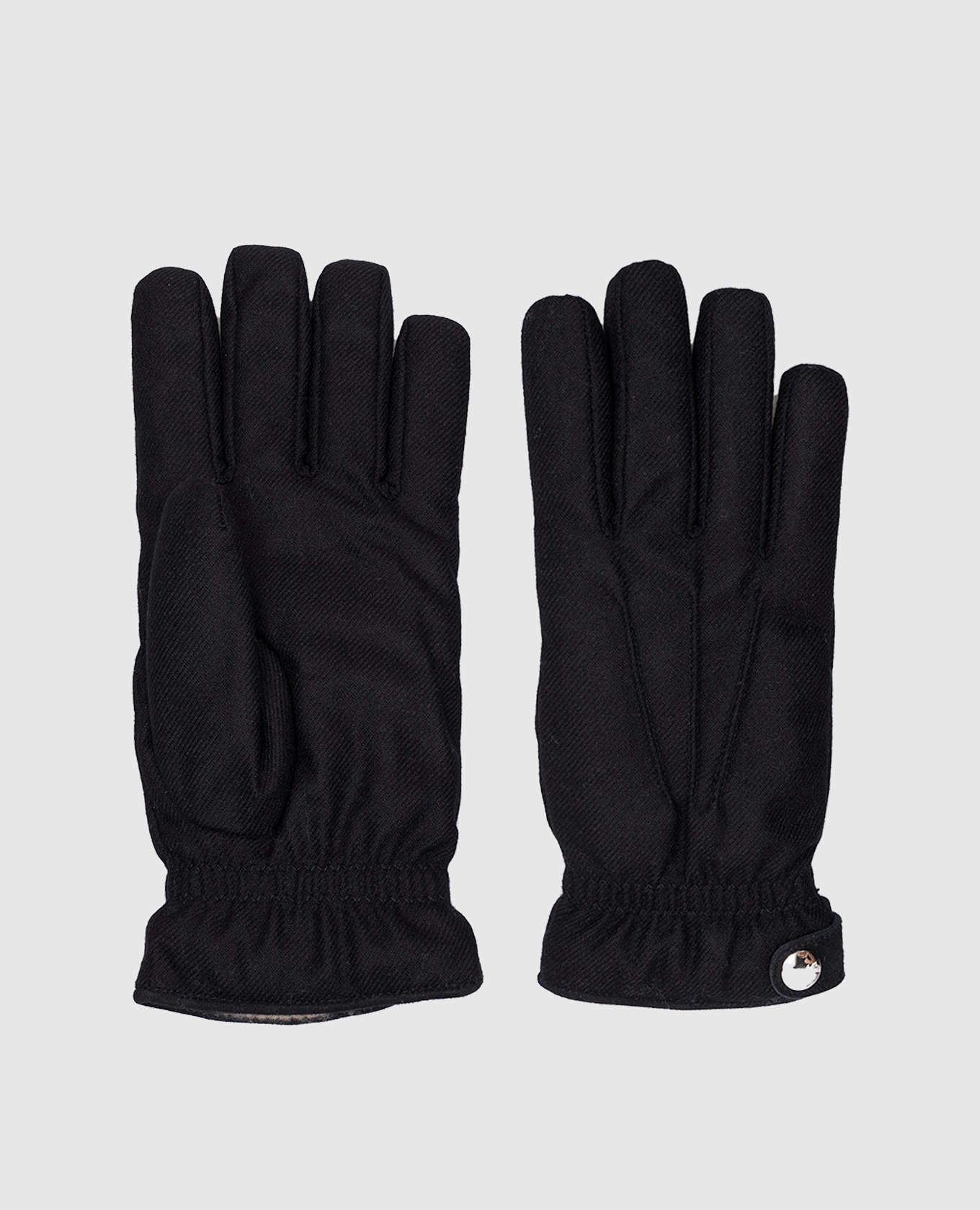 

Black gloves made of wool and cashmere Enrico Mandelli