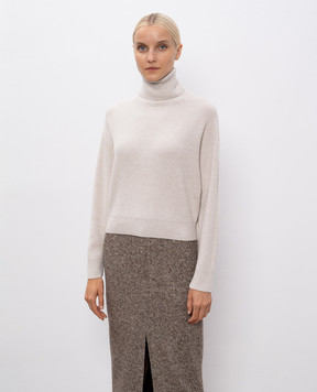 Brunello Cucinelli Gray wool, cashmere and silk sweater M16129313
