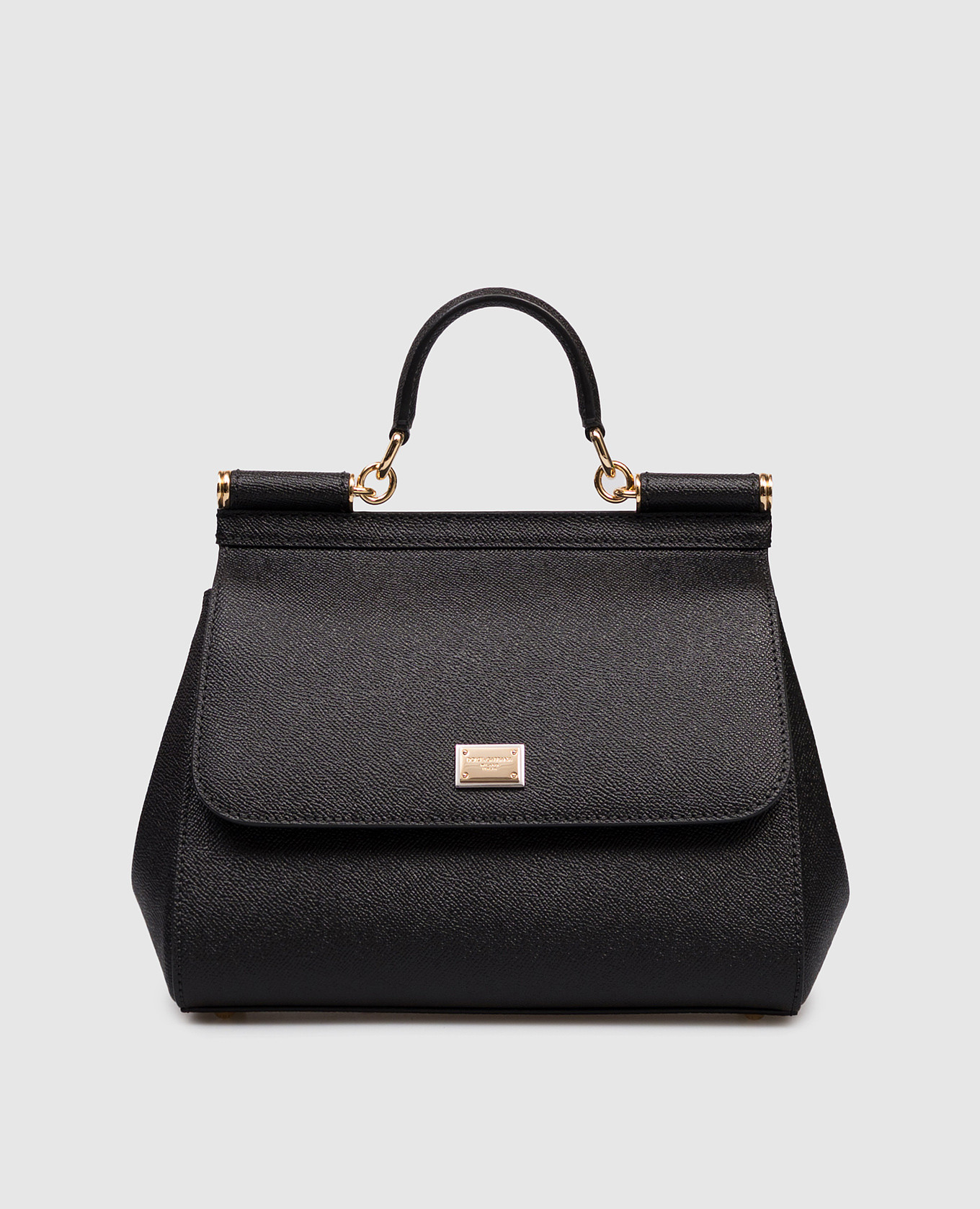 

Sicily black leather satchel bag Dolce&Gabbana