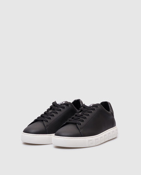 Versace Black Greca sneakers 10144601A09608