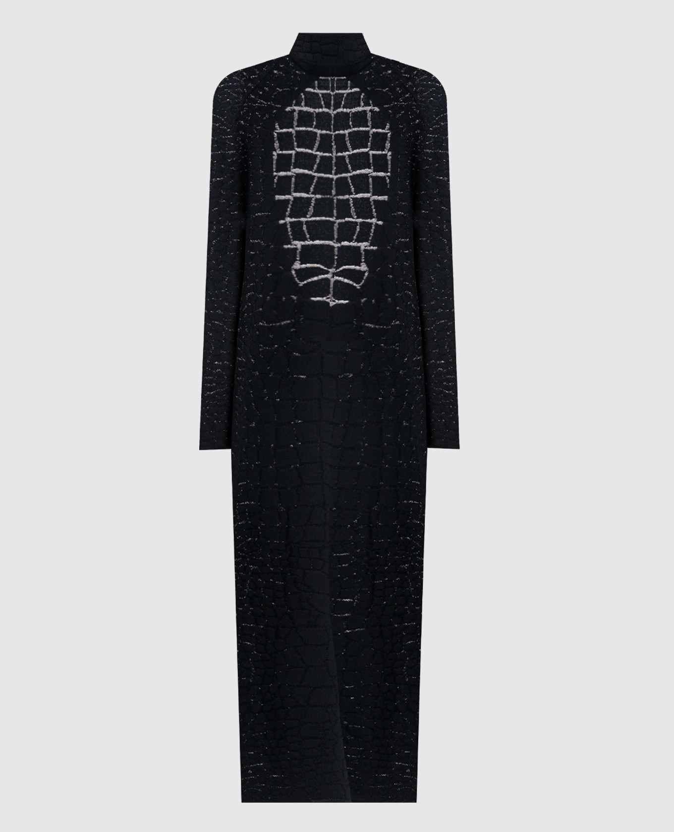 Black dress with an open back Balmain