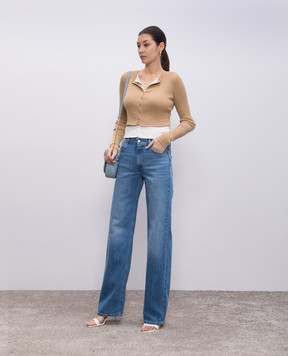 Twinset Blue jeans with logo patch 251TP2571