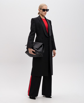 WARDROBE.NYC Black double-breasted wool and silk coat W5084F24WO