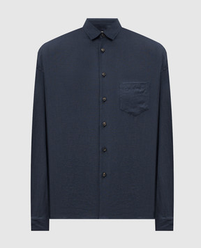 Cashmere&Whiskey Blue linen shirt 3319