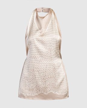 Max Mara Sportmax Beige print top MELINDA MELINDA