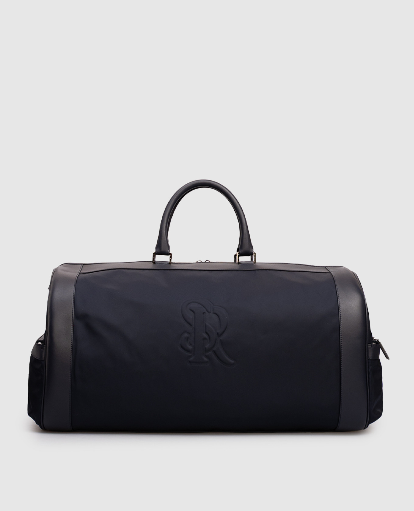 Blue combination travel bag with logo Stefano Ricci