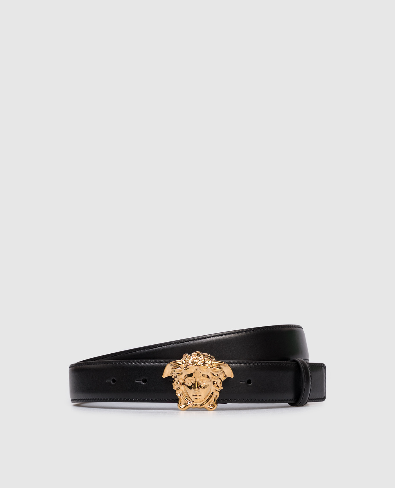 

Black leather belt with Medusa emblem Versace
