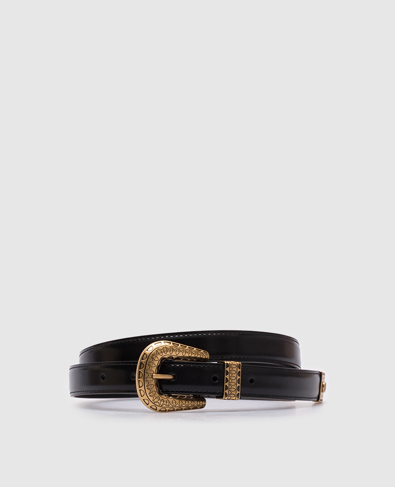 

Vlogo Signature Black Leather Belt Valentino