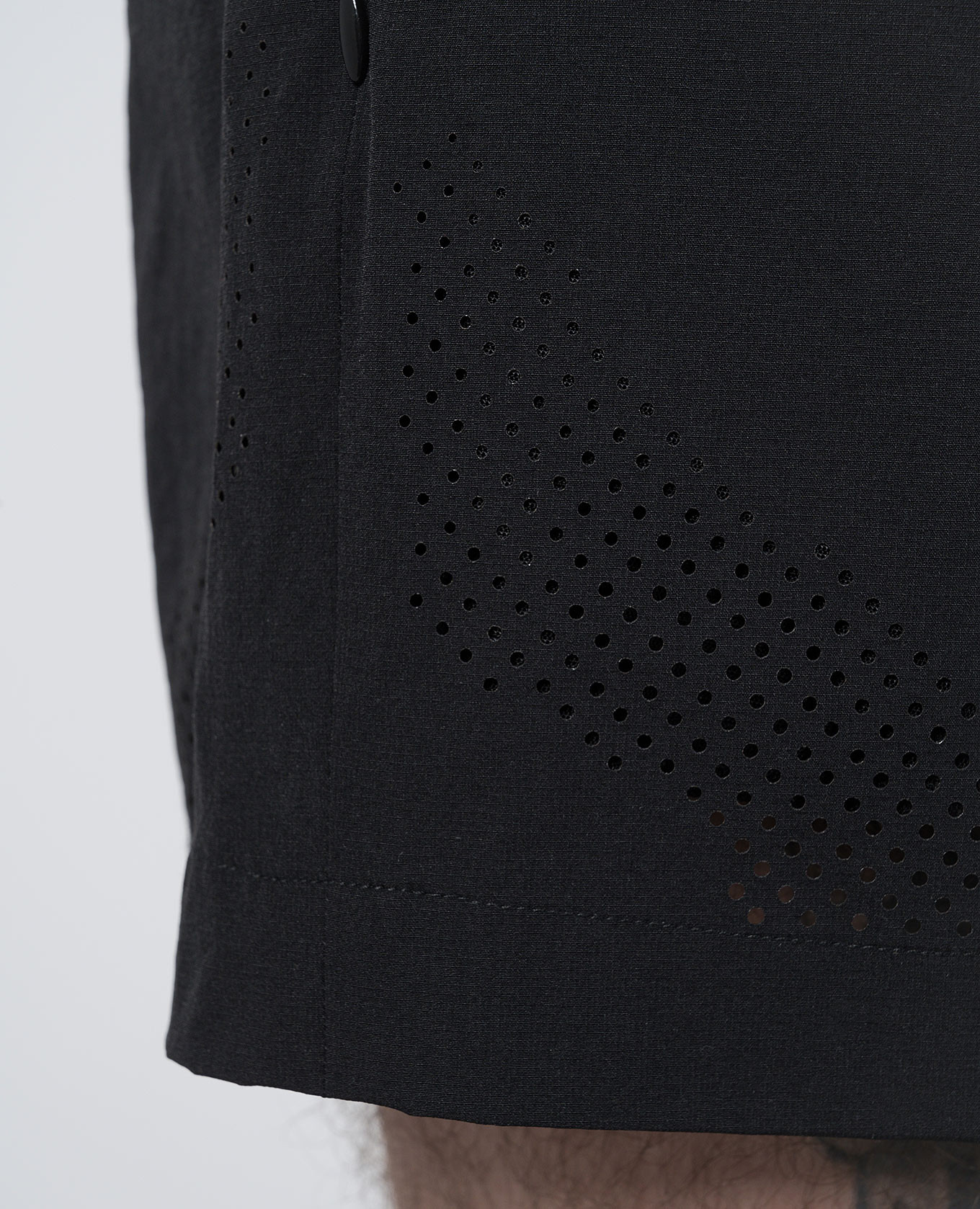 Intine black swim shorts with perforations Heliot Emil 5