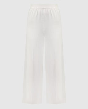 JOSEPH White culottes with silk and cashmere JF008298