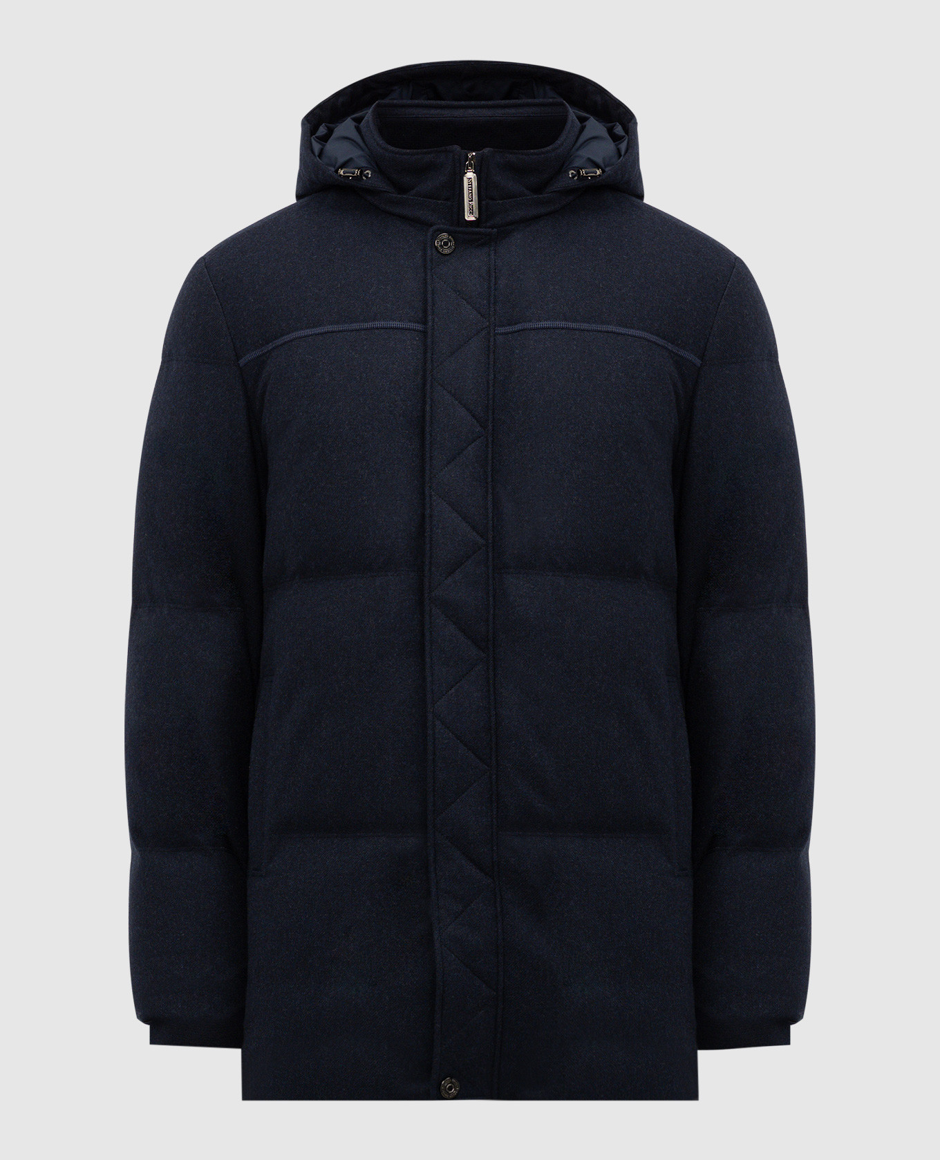 

Blue down jacket made of wool and cashmere Stefano Ricci