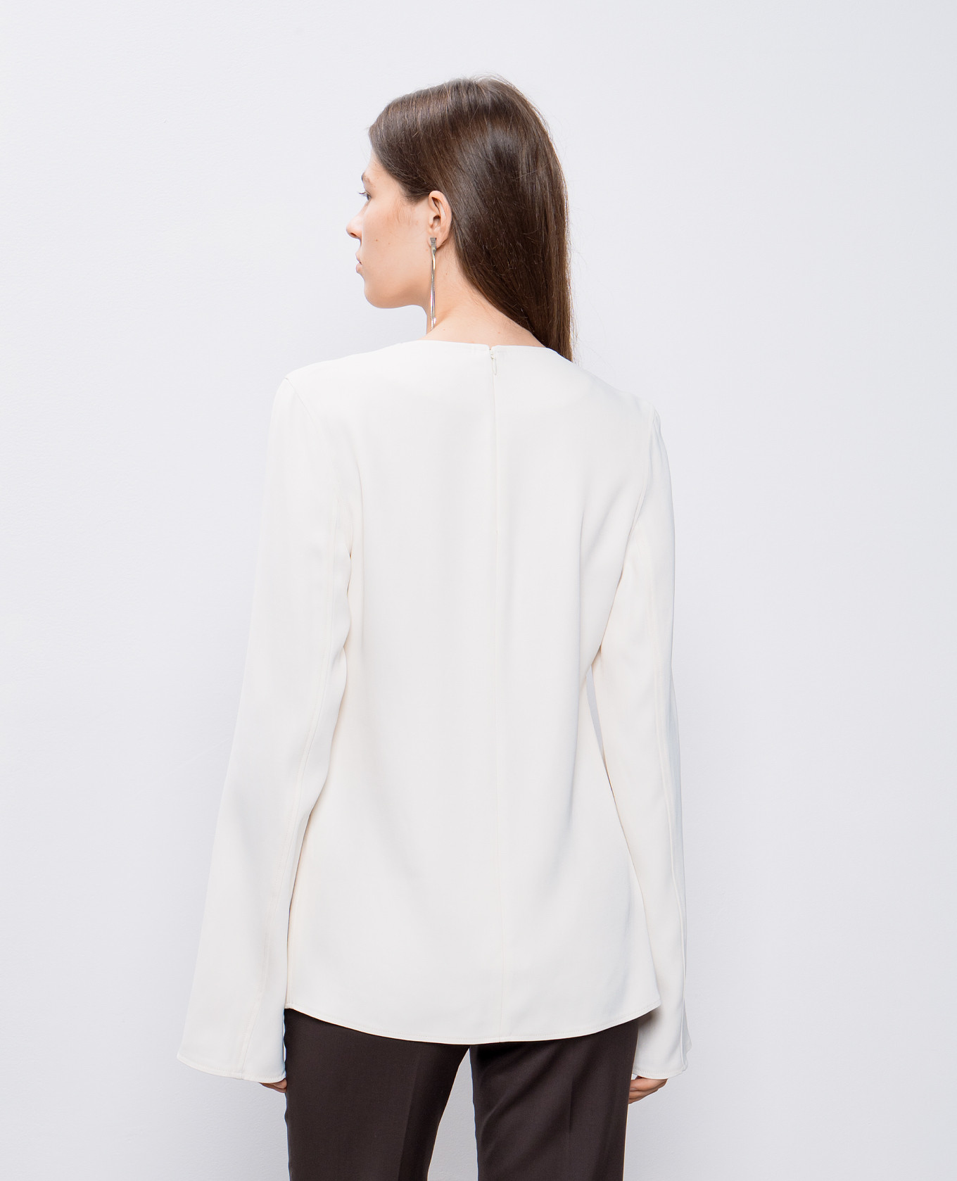 White RENAT blouse with wool Lou Lou Studio 4