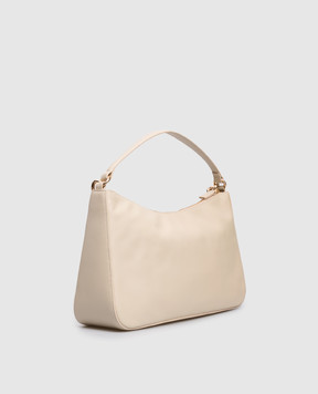 Twinset Beige leather hobo bag Liliane 252TB7161