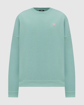 Versace Green sweatshirt with logo patch 10213431A15105