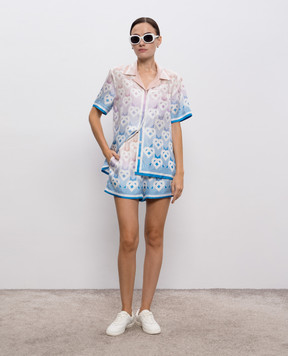 Casablanca Printed silk shorts WPF25TR10407