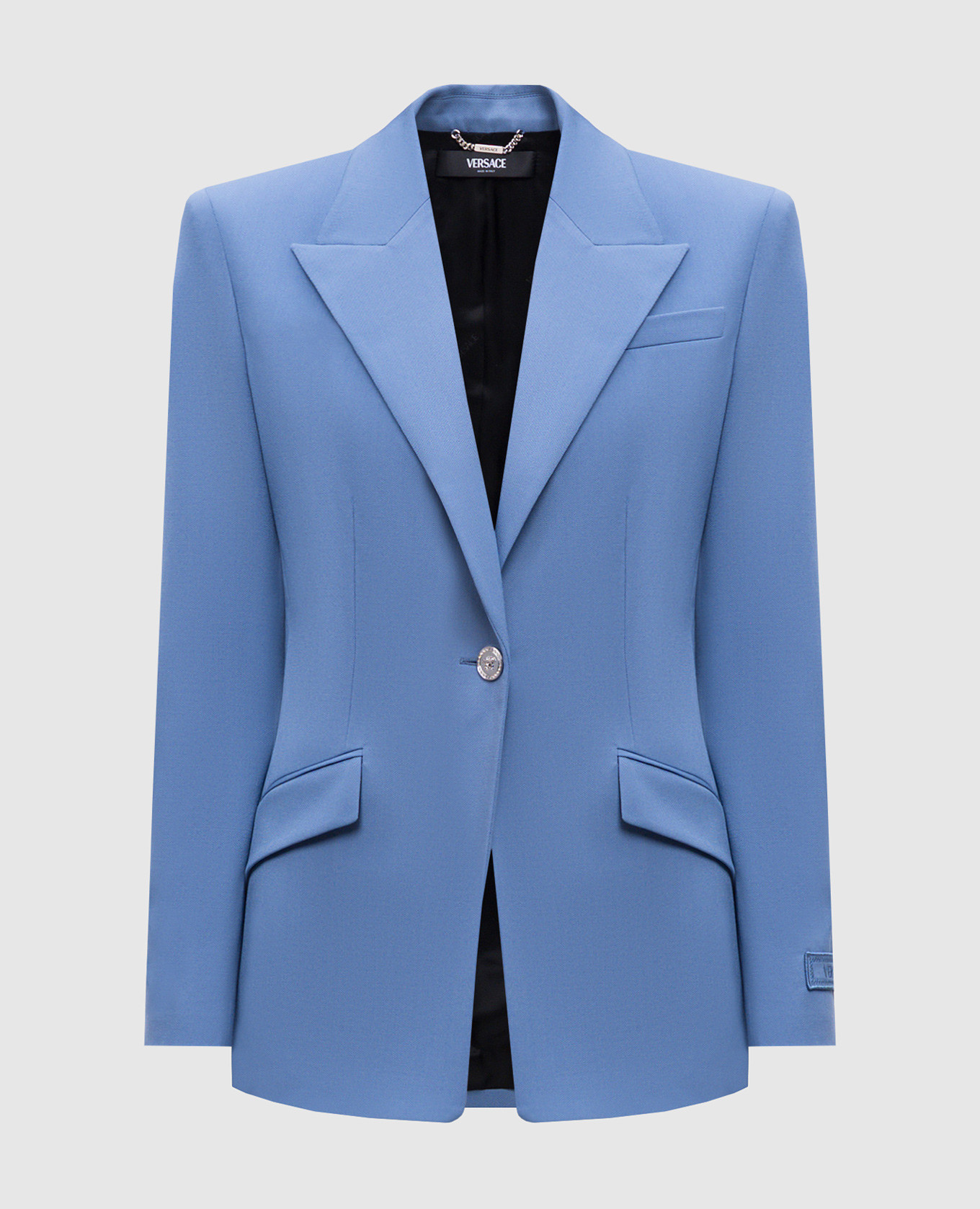 

Blue wool jacket Versace, Light blue
